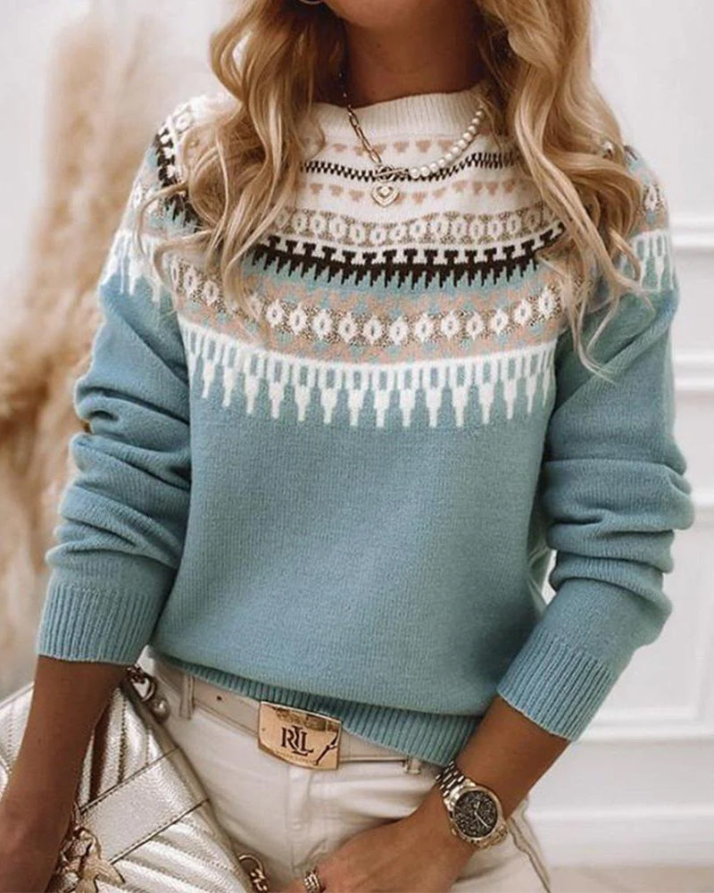 Freya™ | Koselig Myk Strikkegenser" can be rewritten as "Cozy Soft Knit Sweater.
