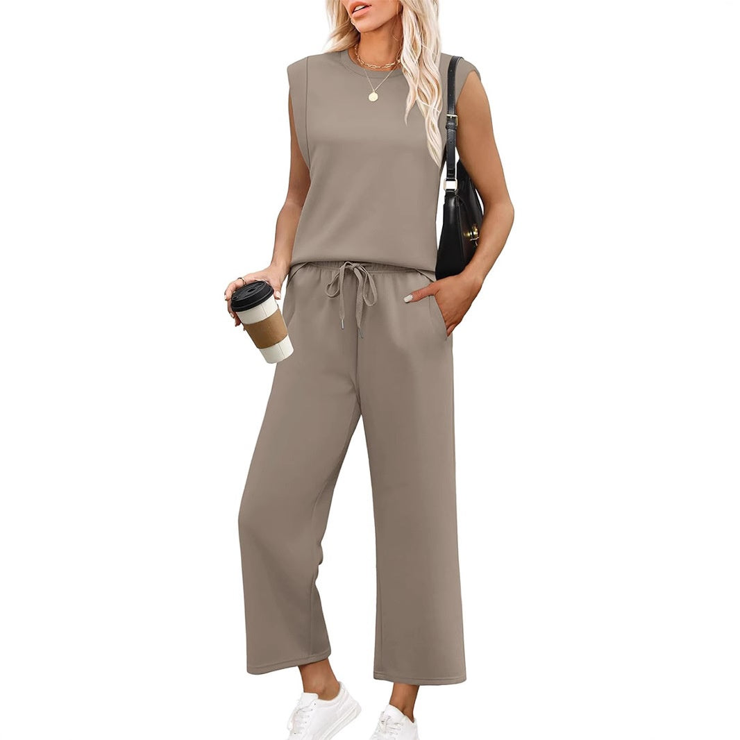 Freya™ | Cap sleeve-topp & vide crop-bukser