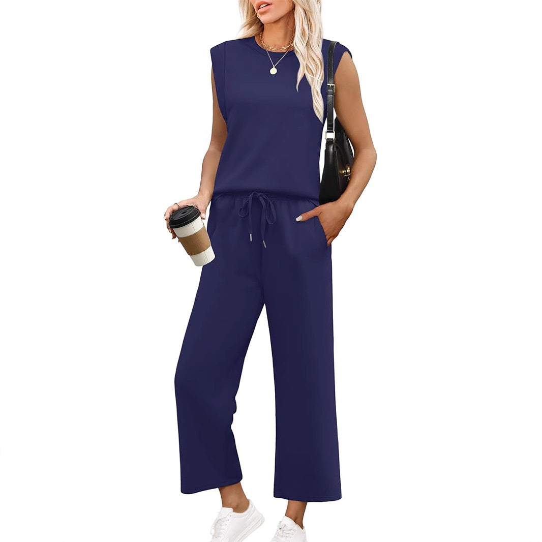 Freya™ | Cap sleeve-topp & vide crop-bukser
